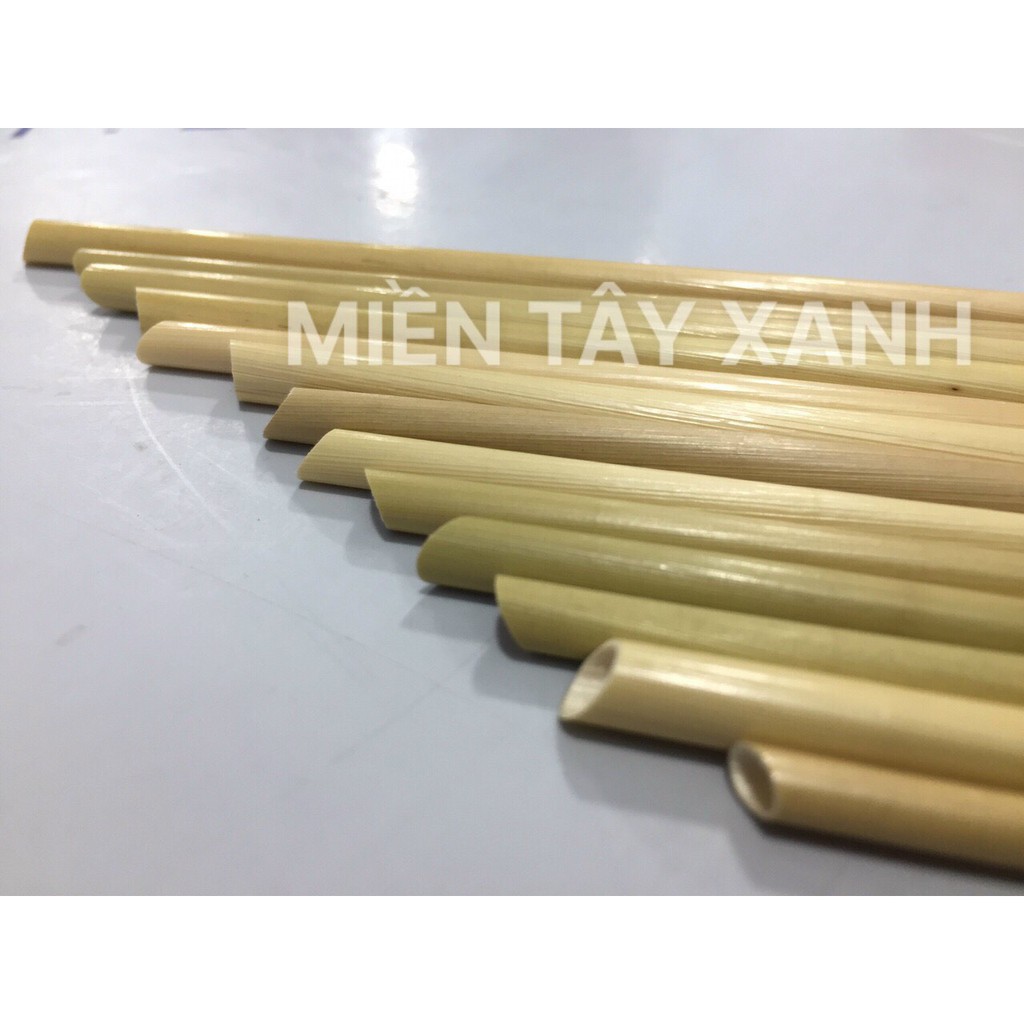 Hộp 200 ống hút cỏ bàng 15cm   MIỀN TÂY XANH - Chứng nhận ISO 22000-HACCP-OCOP