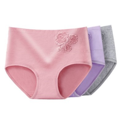 Quần lót gen bụng MS Mombaby, nâng mông in hoa 3D chất cotton