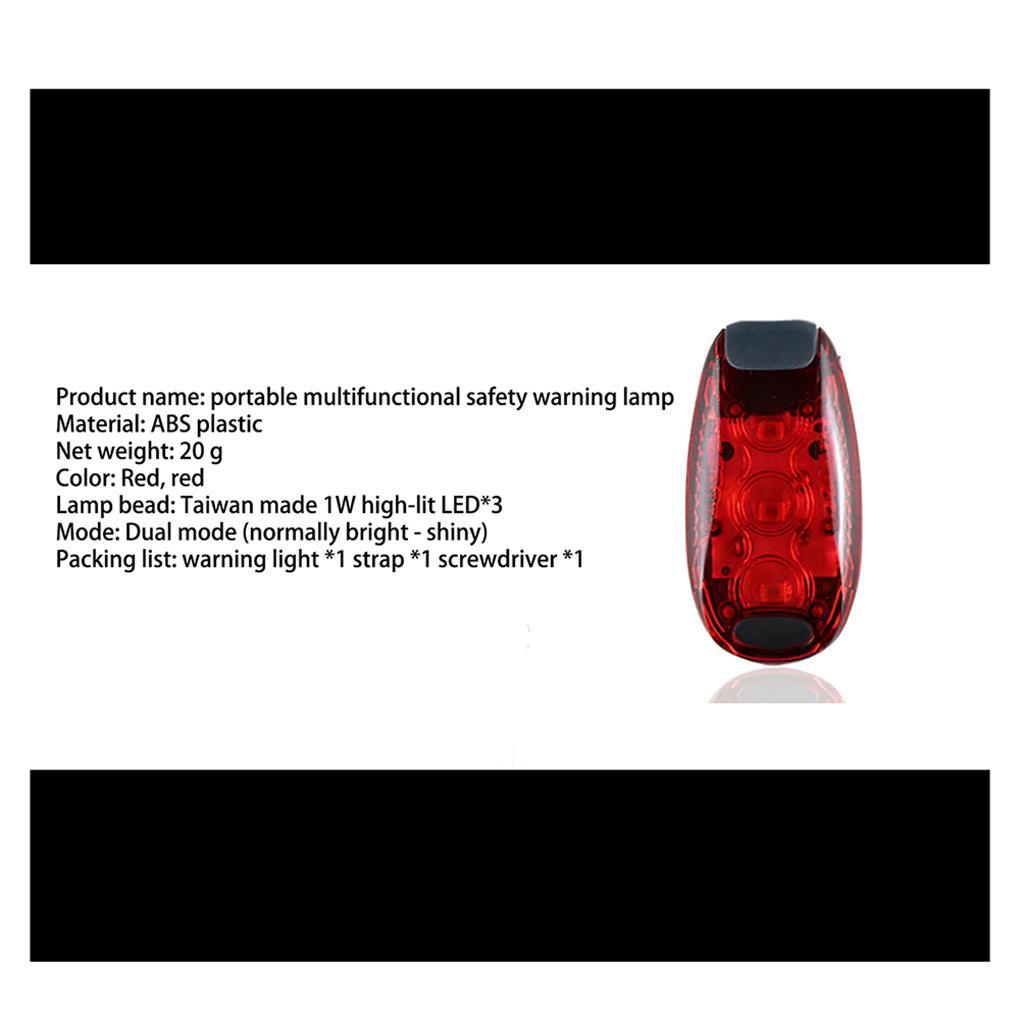 Đèn Cảnh Báo Gắn Đuôi Xe Đạp Nón Bảo Hiểm Đa Năng ff86 ff86