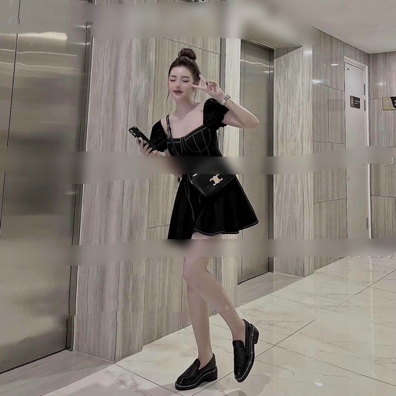 Đầm xoè dự tiệc bigsize 55kg-90kg🎊🎊💓