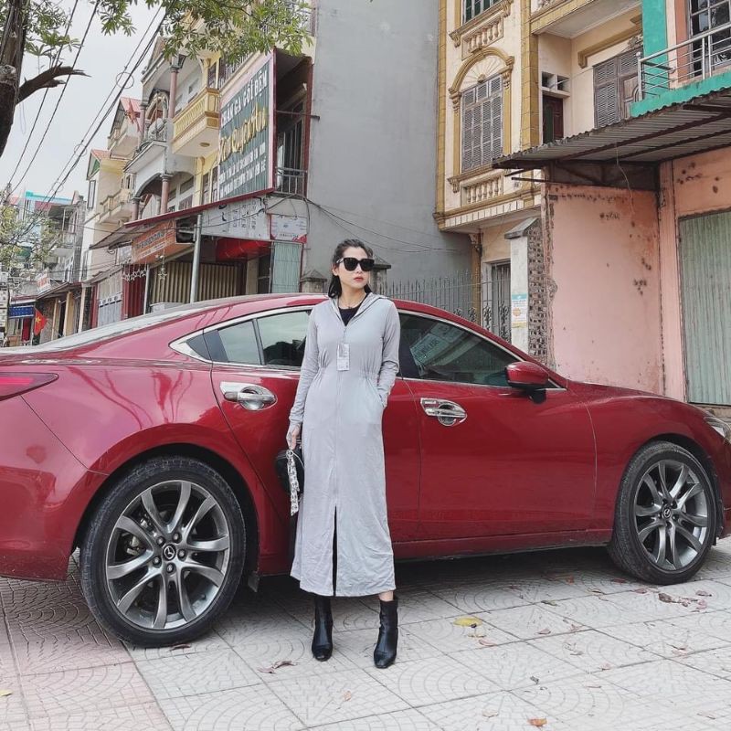 Áo chống nắng dáng dài nữ 2lớp GU