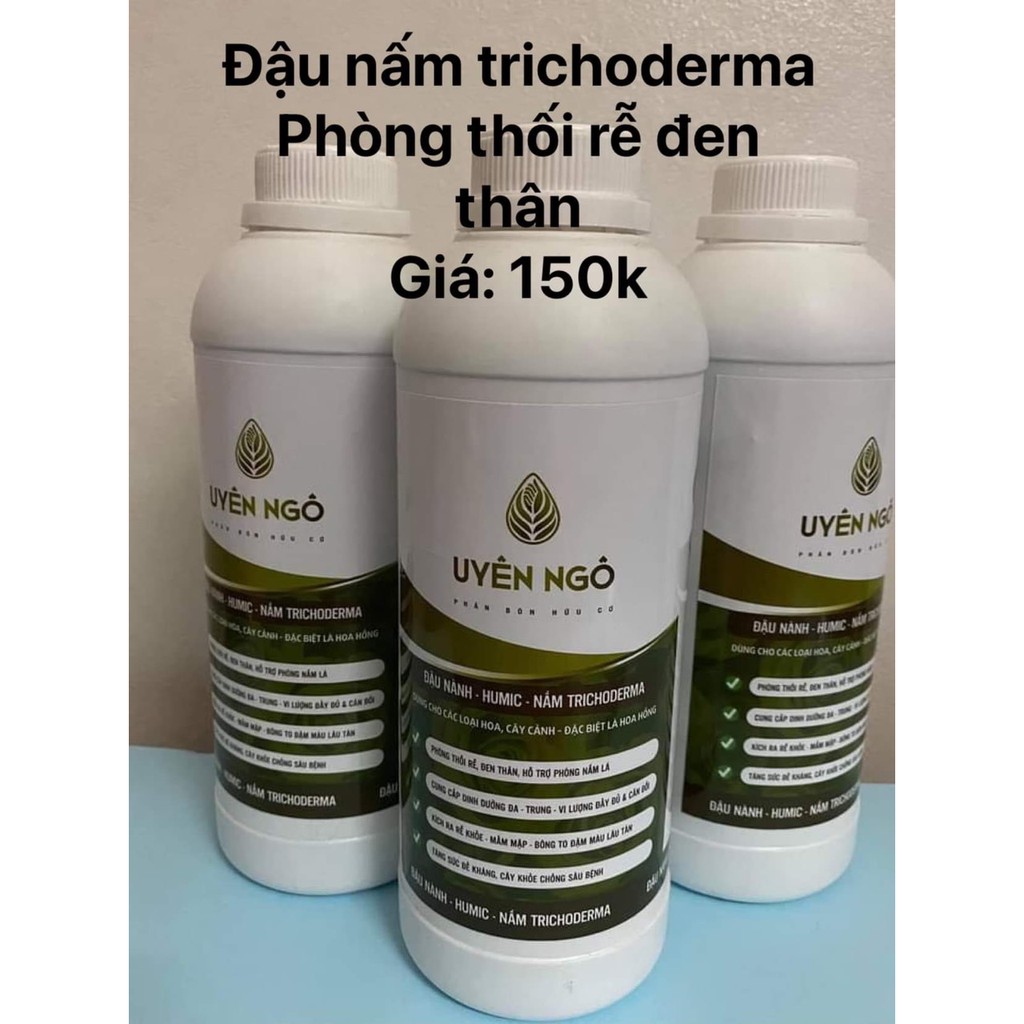 chế phẩm đậu tương+humic+nấm trichoderma phòng thối rễ,đen thân