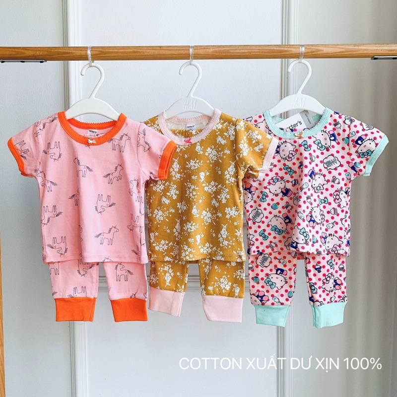 Bộ carter’s tay ngắn quần dài bé gái 13 màu