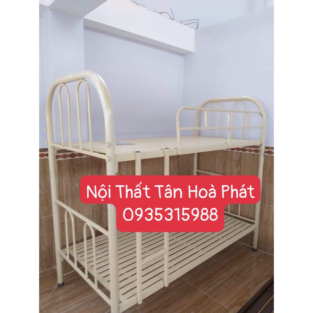 Giường sắt hai tầng Tân Hòa Phát 1m x 2m