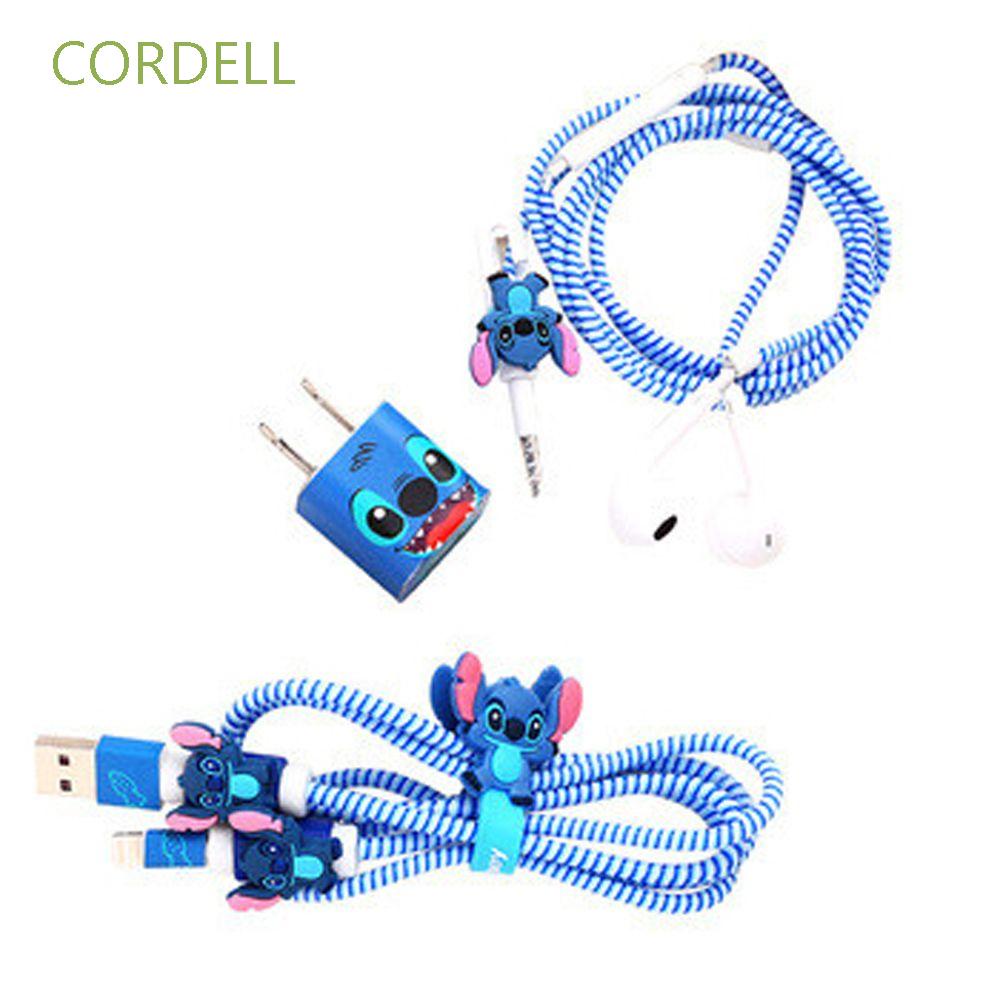 Phụ kiện quấn bảo vệ dây cáp sạc USB hình Doraemon cho điện thoại Android