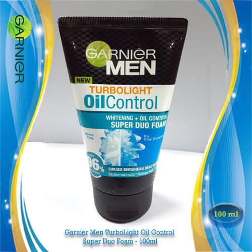 Sữa rửa mặt kiềm dầu sáng da dành cho nam Garnier Men Turbolight Oil nhiều loại