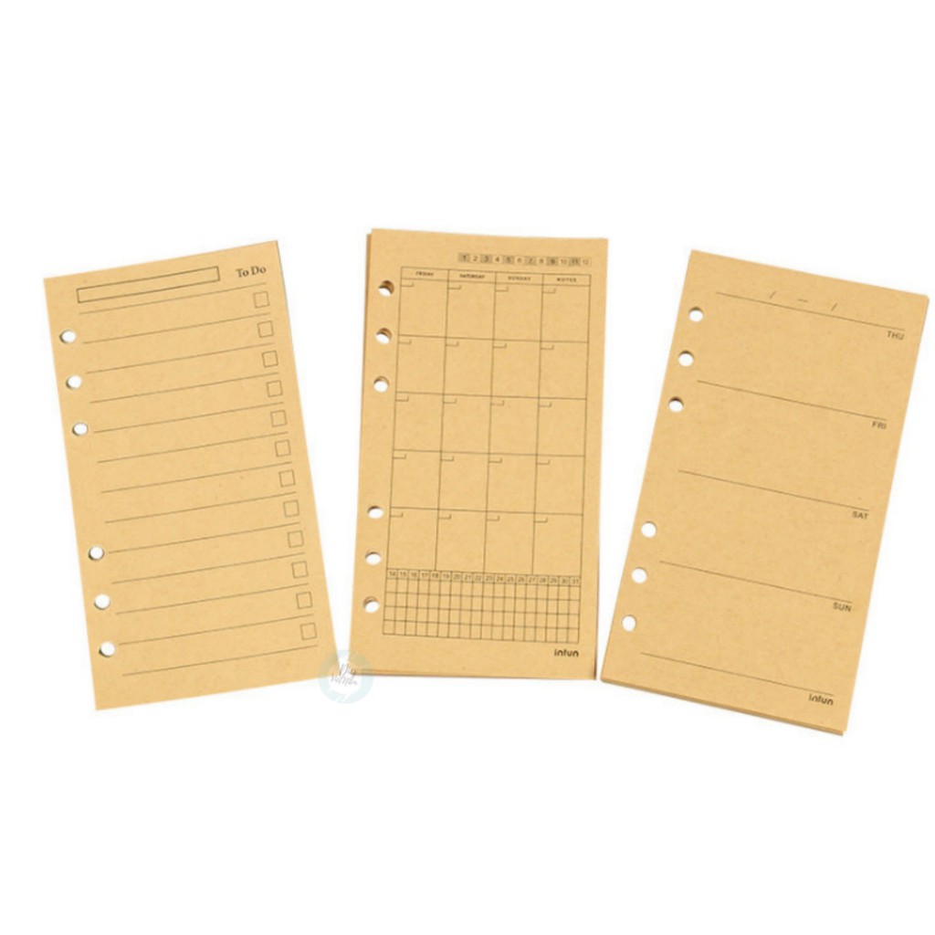 GIẤY REFILL CHO PLANNER VER 3