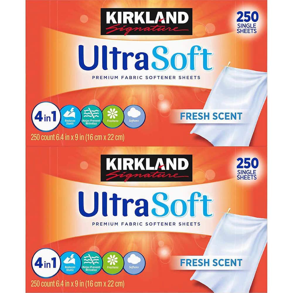 [Tách Lẻ] Giấy thơm quần áo Ultra Soft Kirkland 4in1 xuất xứ Mỹ 10 tờ 20 tờ 60 tờ