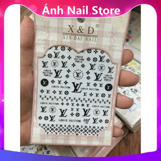 Sticker dán móng nhiều mẫu thương hiệu, chữ mêm, hoạ tiết