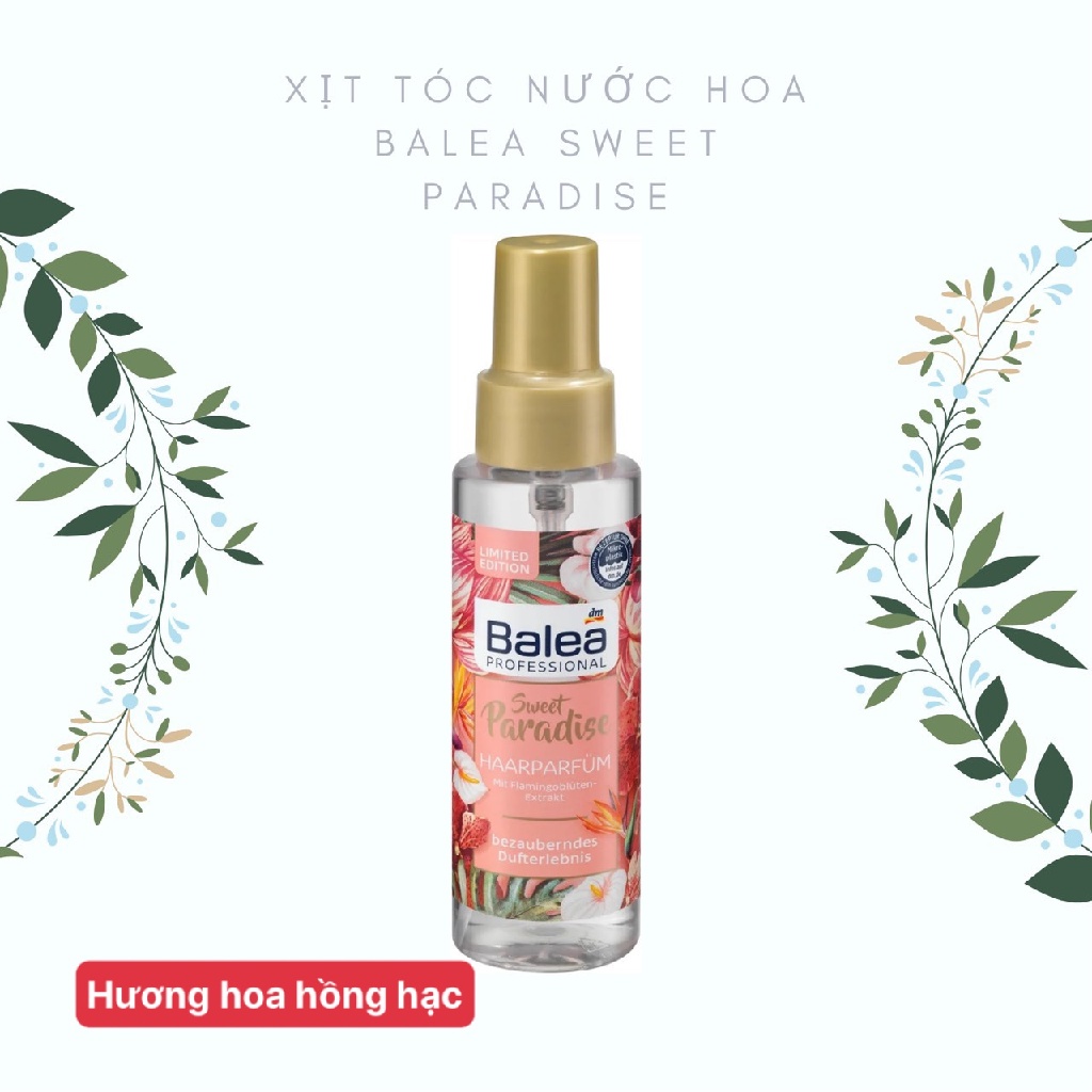 Xịt tóc nước hoa Balea Sweet - Đức