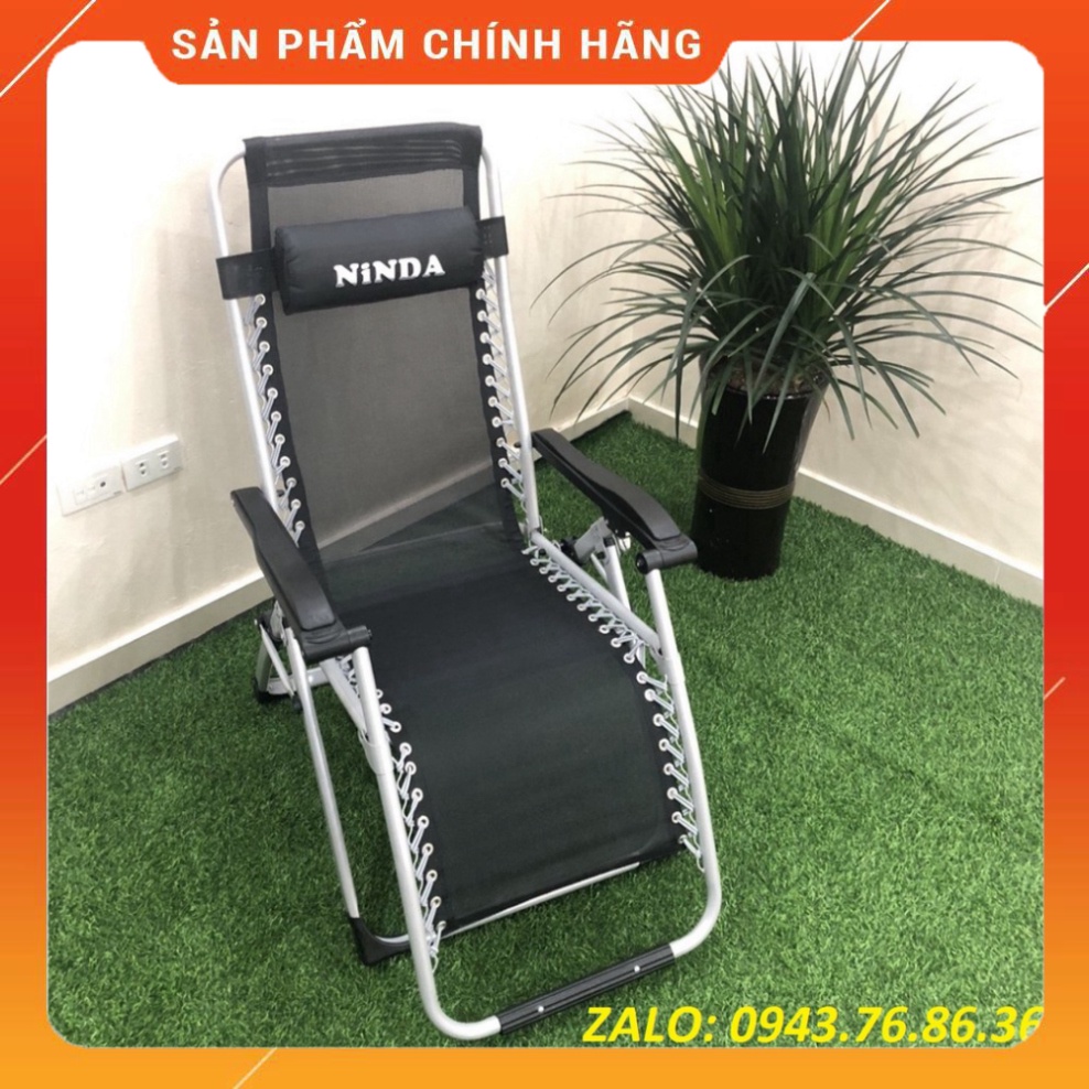 Ghế Xếp Thư Giãn NINDA G830 - Khung Thép Sơn Tĩnh Điện - BH 2 Năm