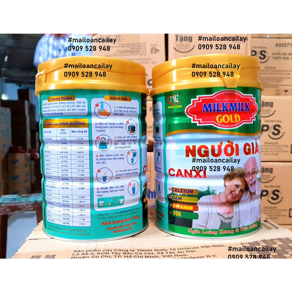 Sữa Milk Milk Canxi người già 900g