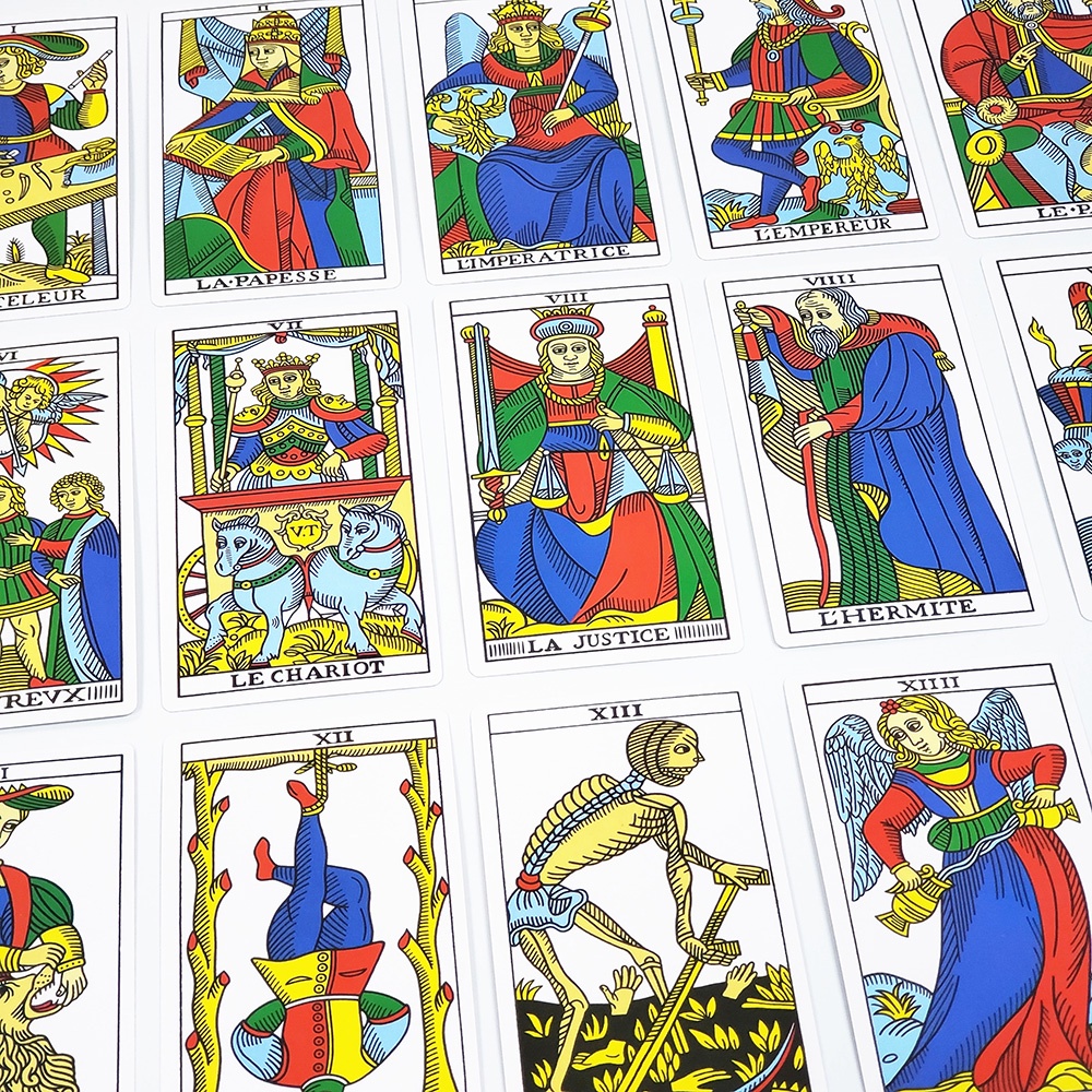 [Size Gốc] Bộ Bài CBD Tarot De:Marseille 7x12 Cm Tặng Đá Thanh Tẩy S39