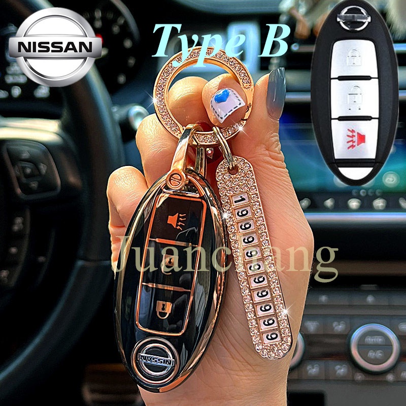 Ốp Chìa Khóa Xe Hơi Chất Lượng Cao Cho Nissan Qashqai Juke F15 J10 J11 X-Trail T32 T31 Nissan X70 Nissan Terra Navara Almera Patrol royalKicks Tiida Pathfinder Note
