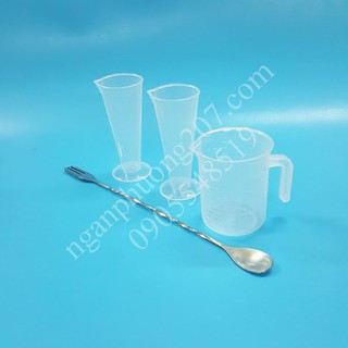 Bộ dụng cụ pha chế 4 món quán cà phê, sinh tố