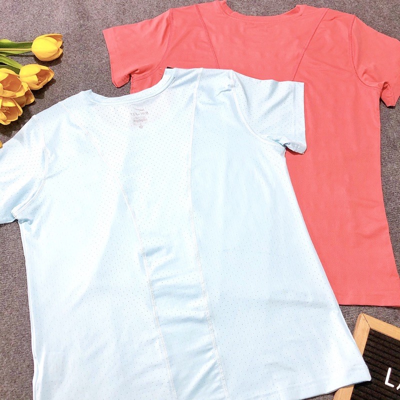 ÁO THỂ THAO NỮ CHẤT LIỆU THUN LƯỚI KIM TẬP GYM, YOGA, CHẠY BỘ