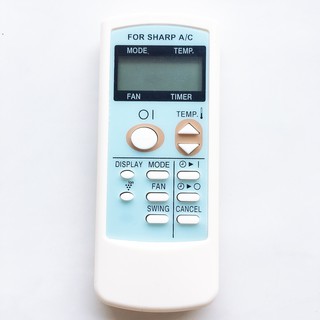 Remote máy lạnh Sharp xanh - Điều khiển điều hòa Sharp
