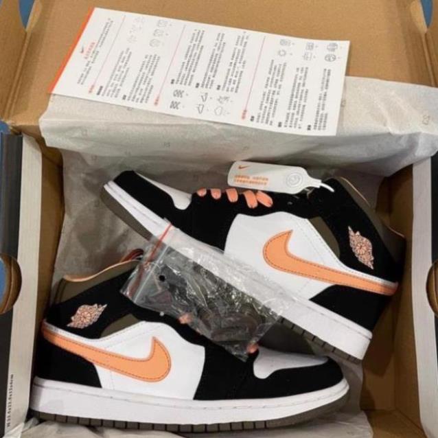 Giày sneaker Jordan cam đào cổ thấp *HOT* Jordan cam đẹp 2021 full box
