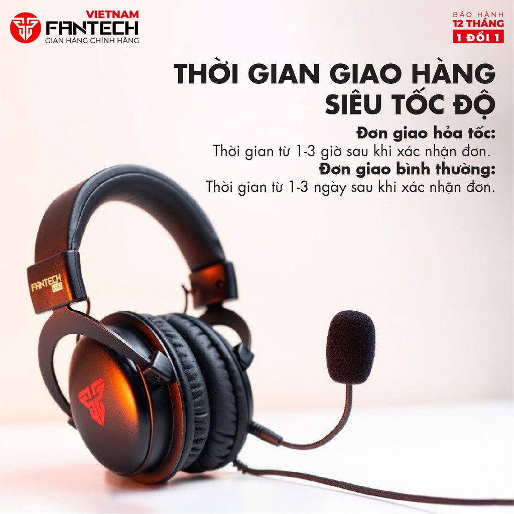 Tai Nghe Gaming Đa Nền Tảng FANTECH MH82 ECHO Hỗ Trợ Mic Rời-Phân Phối Chính Hãng