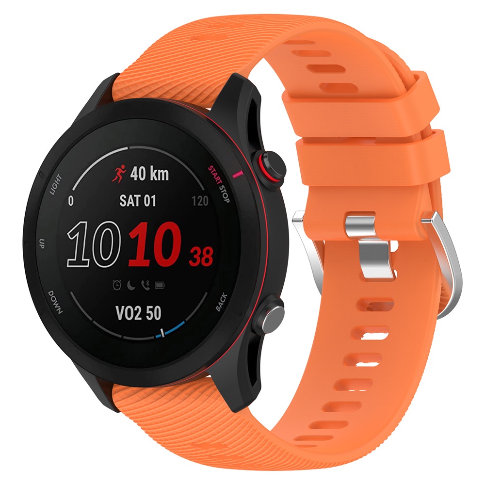 Dây Đeo Thay Thế Chất Liệu Silicon Màu Trơn Cho Garmin Forerunner 255S