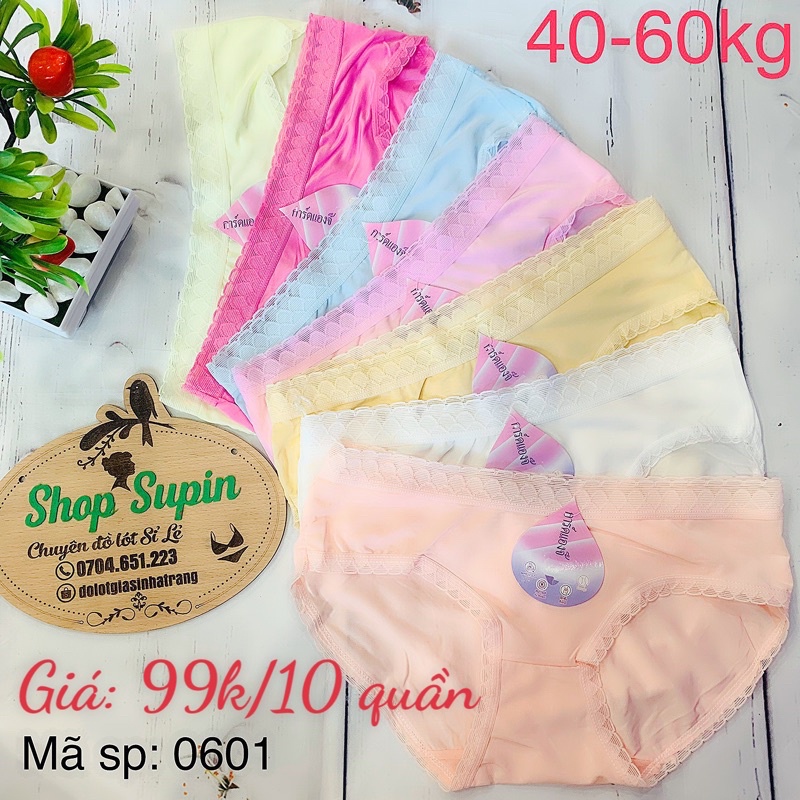 combo 10 quần lót nữ thun lạnh mềm mại 0601