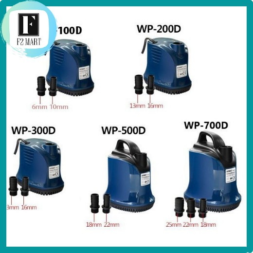 Bơm Chìm Hút Đáy 360 Độ Sobo WP - 100D-200D-300D