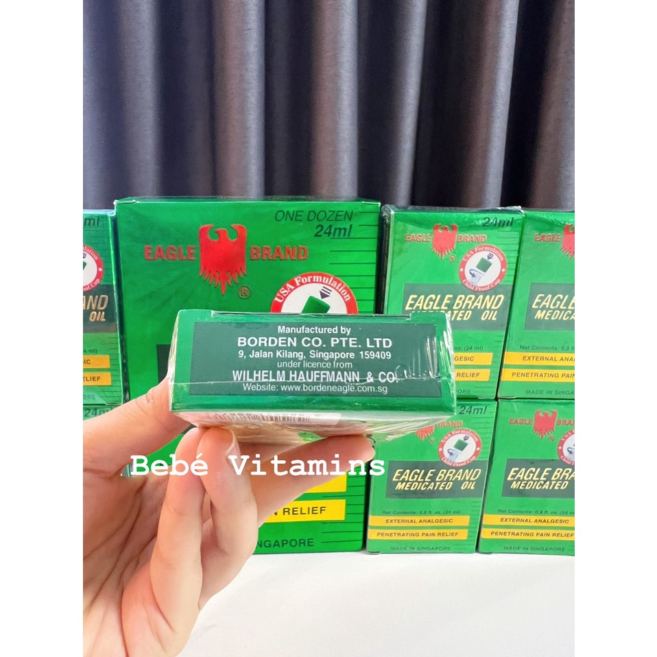 Dầu gió xanh con Ó hai nắp 24ml Mỹ  - Bebé Vitamins