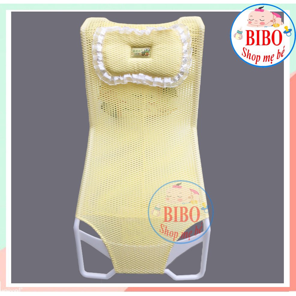 Lưới Tắm, Giá Tắm Kèm Gối Cho Bé Sơ Sinh