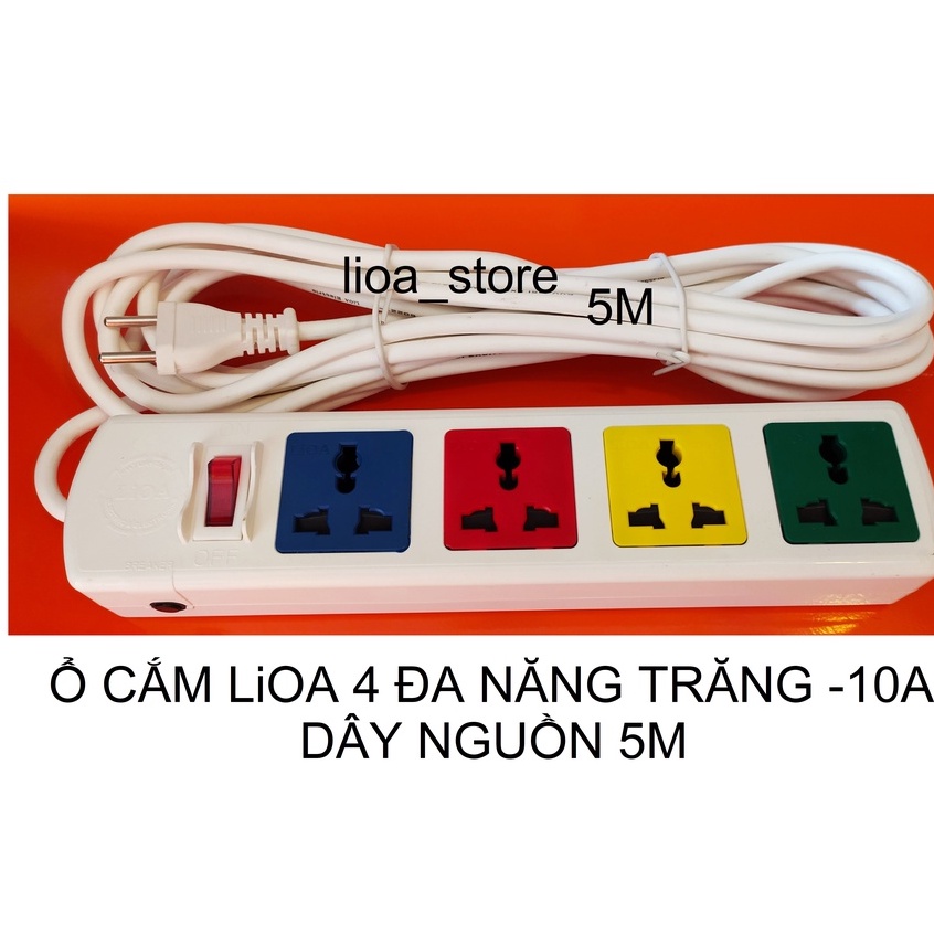 Ô CẮM ĐIỆN LiOA 4 ĐA NĂNG - MÀU TRẮNG.