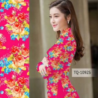 Vải áo dài in hoa