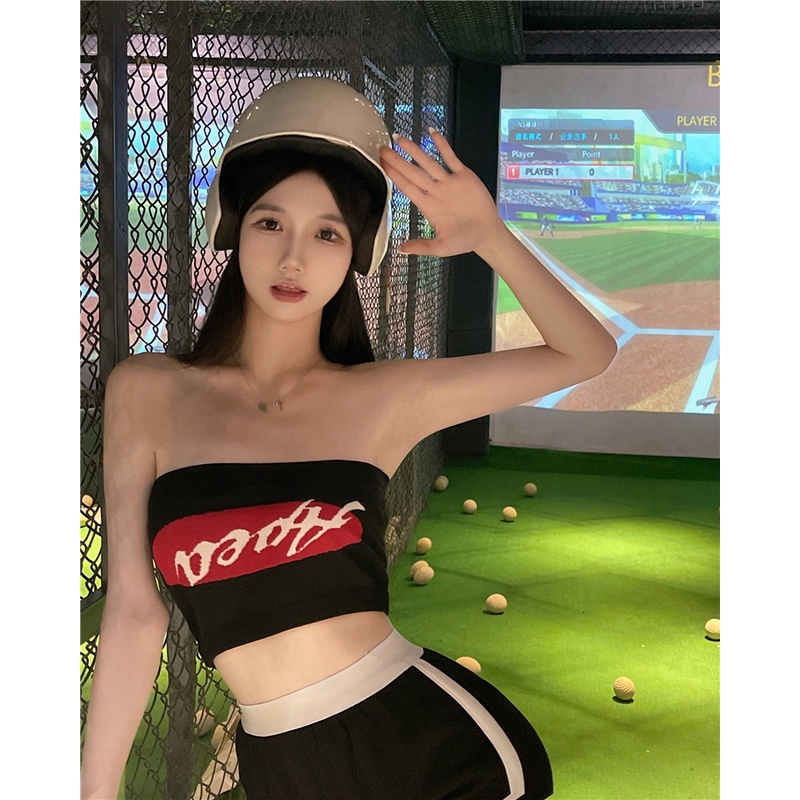 Cocory vn Áo Croptop Dáng Ôm In Chữ Thời Trang Mùa Hè Quyến Rũ Cho Nữ