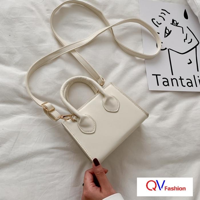 Túi xách nữ đeo chéo thời trang phong cách hàn quốc, Túi mini dây dài có thể đeo nhiều cách dễ phối đồ - QV Fashion