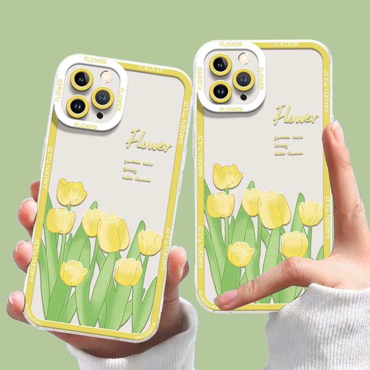 Ốp Điện Thoại TPU Dẻo Trong Suốt Họa Tiết Hoa Xinh Xắn Cho IPhone 14 13 12 Pro Max XS XR X 8 7 6S 14 Plus 11