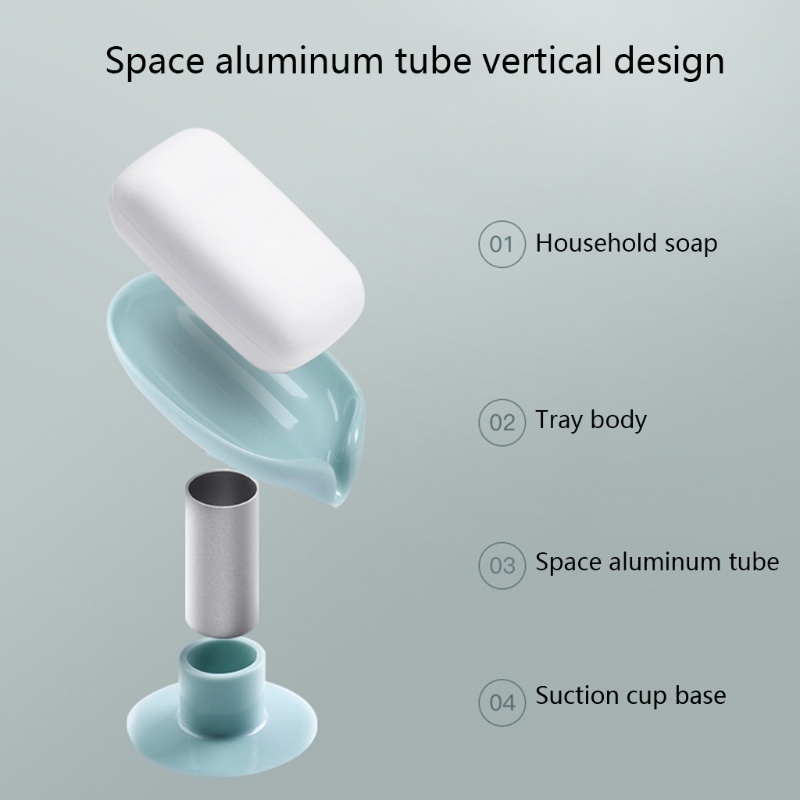 Giá Đỡ Xà Phòng Tự Dính Có Giác Hút Tiện Dụng