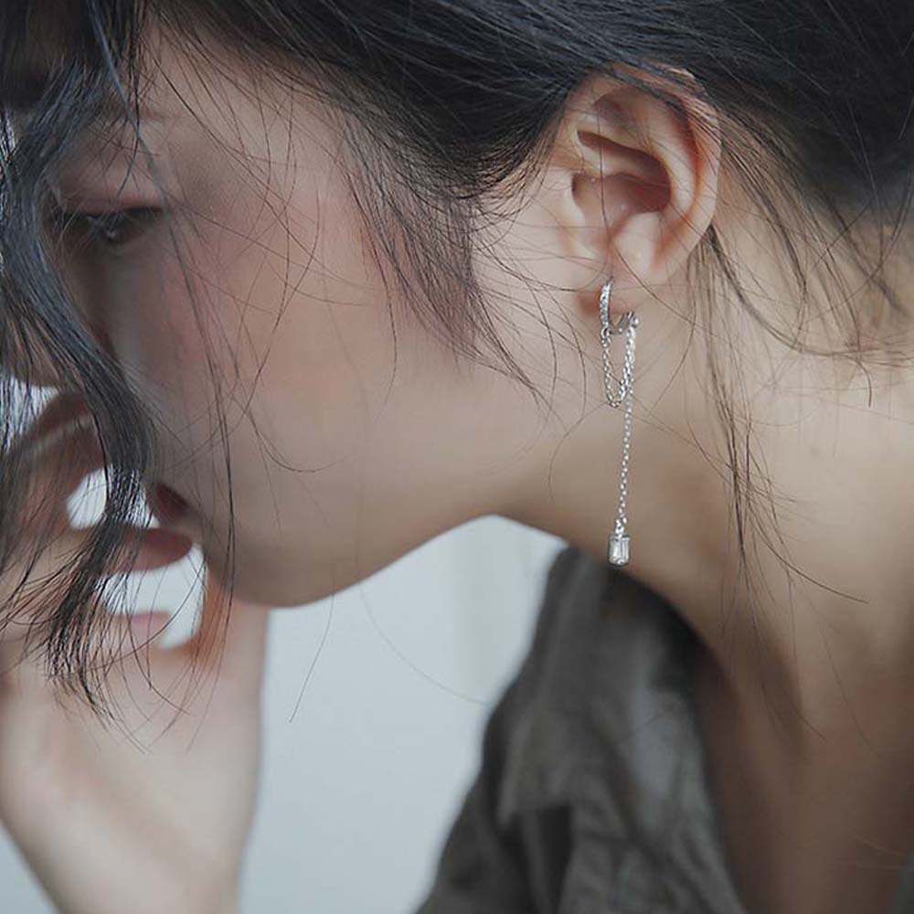 Khuyên tai nữ trang dáng dài tạo hình độc đáo cá tính