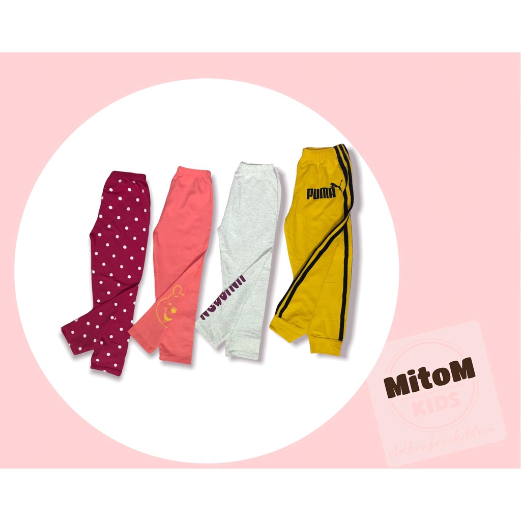 [SALE SỐC] Set 4 quần dài bé gái ♥️ FREESHIP ♥️ Chất thun cotton, thun gân mềm mịn, co giãn tốt, màu sắc tươi sáng