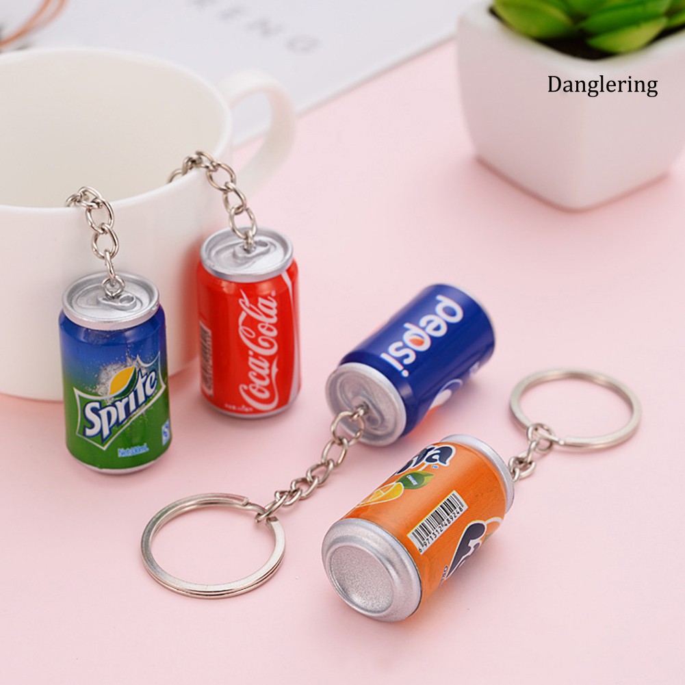 Móc Chìa Khóa Hình Lon Nước Ngọt Dễ Thương