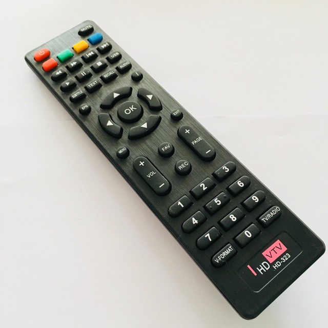 Điều khiển VTV HD-323 HÙNG VIỆT cho đầu kỹ thuật số TvBox. (Mẫu số 3)