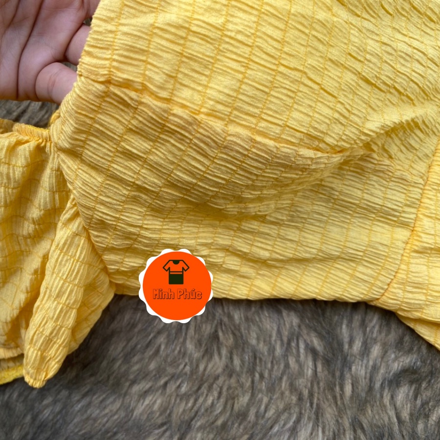 Đầm Maxi Dài Hở Lưng Đi Biển, Maxi Trắng Cổ Vuông Tay Phồng Sexy Thời Trang Nữ Minh Phúc | BigBuy360 - bigbuy360.vn