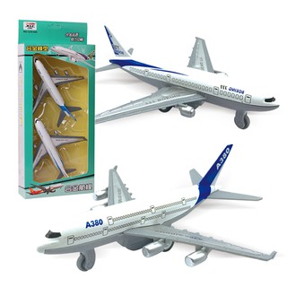 Set 2 mô hình máy bay Boeing 777 làm từ kim loại có thể chuyển động