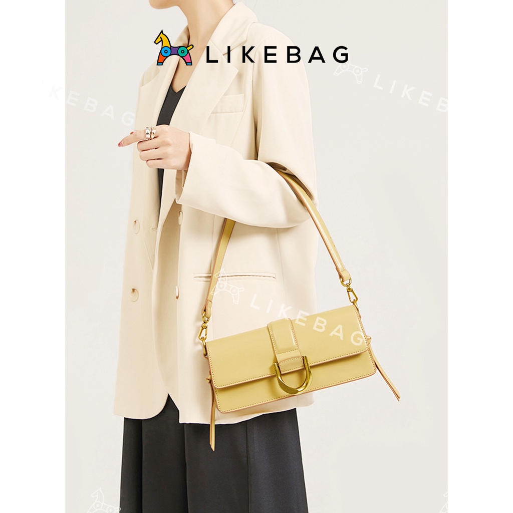 Túi xách nữ đeo vai, kẹp nách LIKEBAG kiểu dáng chữ nhật thanh lịch XK6375 - LIBAGI