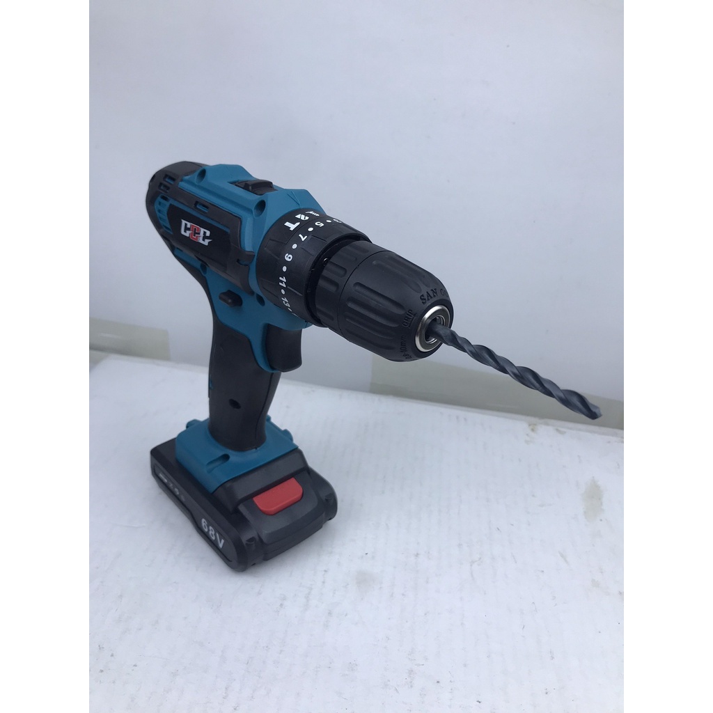 Máy khoan pin 68v GT1009, có chế độ khoan búa khoan tường gạch - Trang bị đèn LED siêu sáng | Tặng Vali + bộ phụ kiện