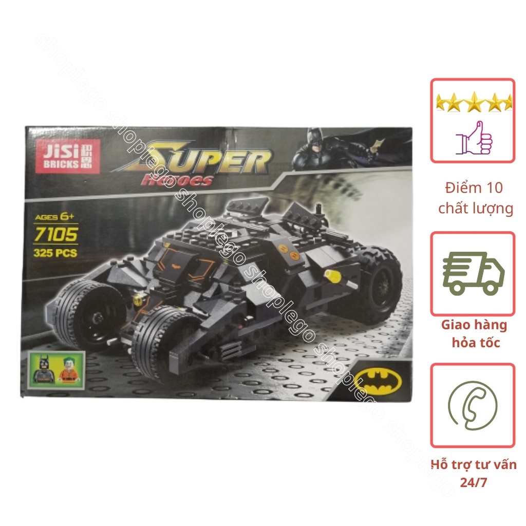 Lắp Ráp xếp hình Lego 7105: Siêu Xe Tumber Của Người Dơi Batman