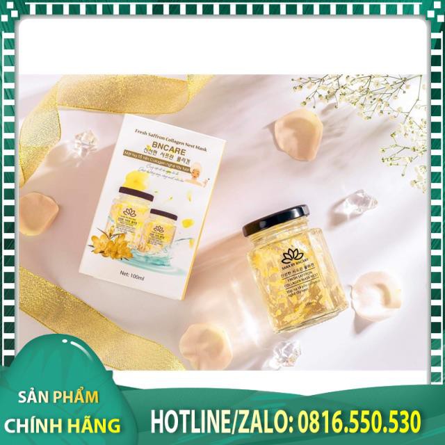 Mặt nạ ngủ yến collagen Nghệ Tây, cung cấp dưỡng chất cho da, giúp da trẻ khỏe, căng bóng