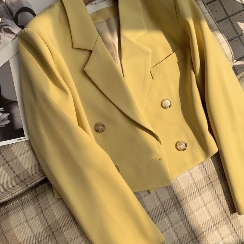 Áo Khoác Dáng Ngắn Phong Cách Hàn Quốc Thời Trang Mùa Xuân 2022 Cho Nữ