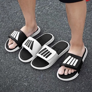 Dép quai ngang nam nữ 168 da họa tiết kẻ nổi đế bánh mì bệt cao 2 cm thời trang unisex đi học đi chơi đẹp giá rẻ