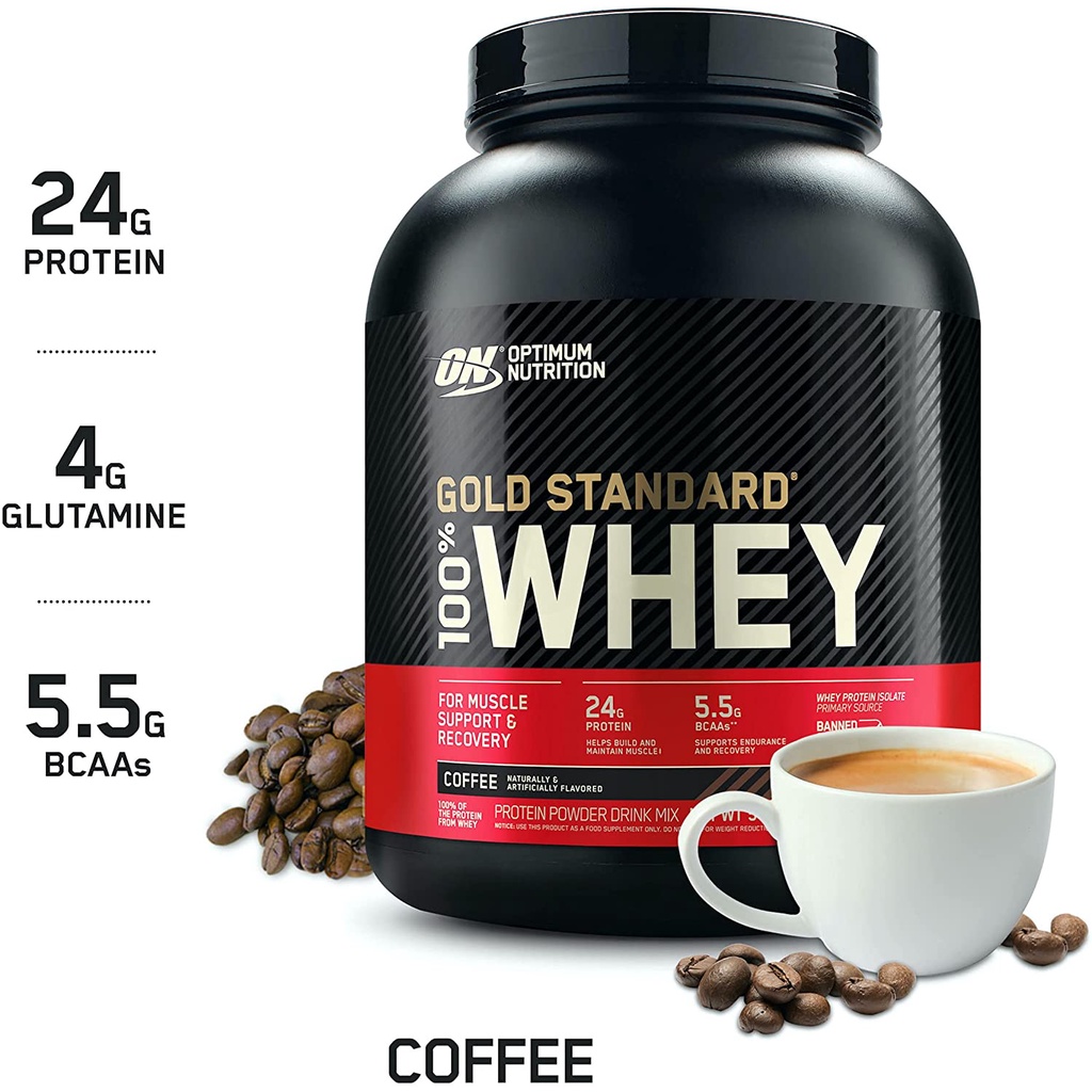 Whey Protein ON Gold Standard Whey - Whey Protein Isolate và Whey Protein Concentrate Sữa Tăng Cơ Cao Cấp 5lbs (2.3kg)