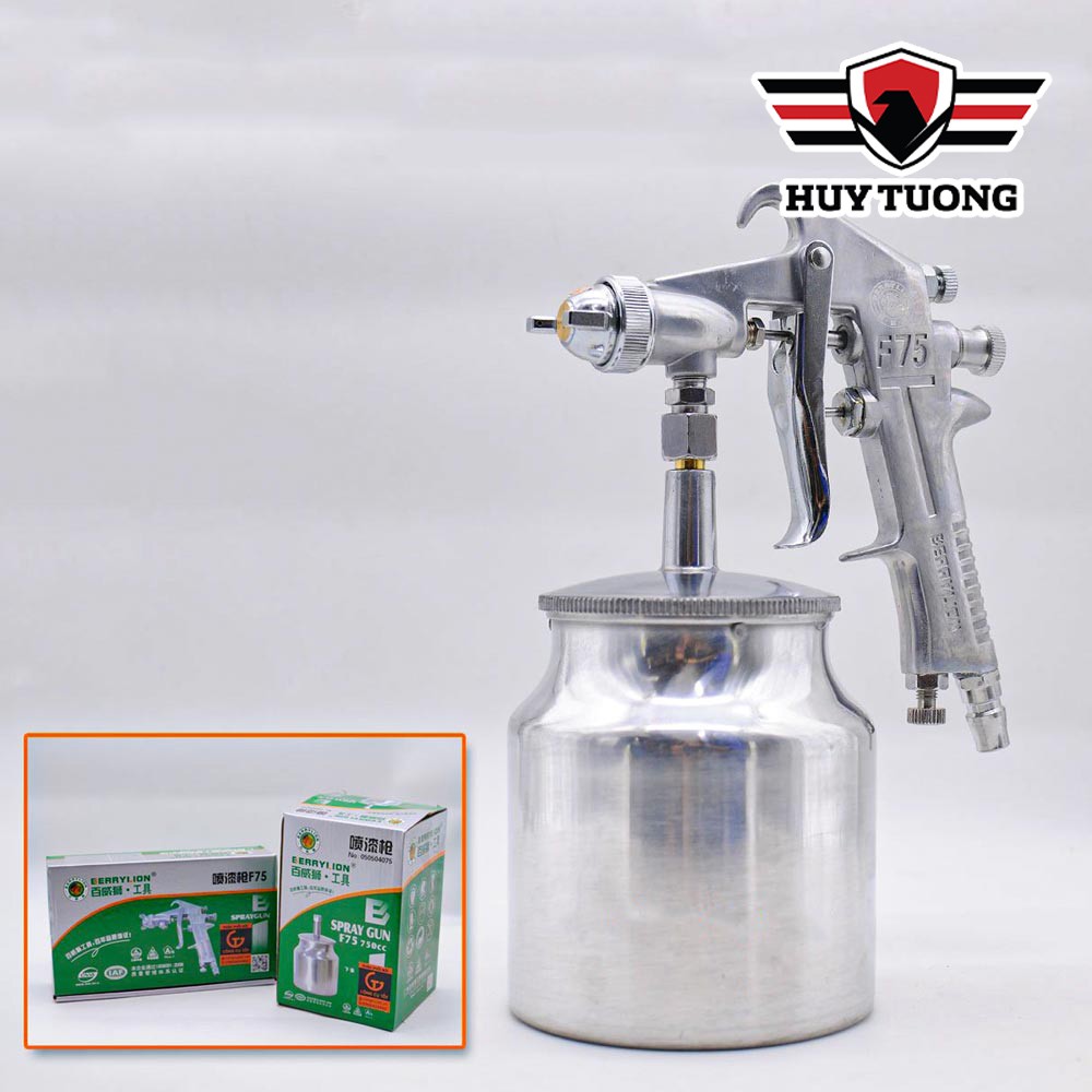 Súng phun sơn BERRYLION F75 750CC CHÍNH HÃNG  FREESHIP  Súng phun sơn bằng khí nén dung tích 750ml - Huy Tưởng