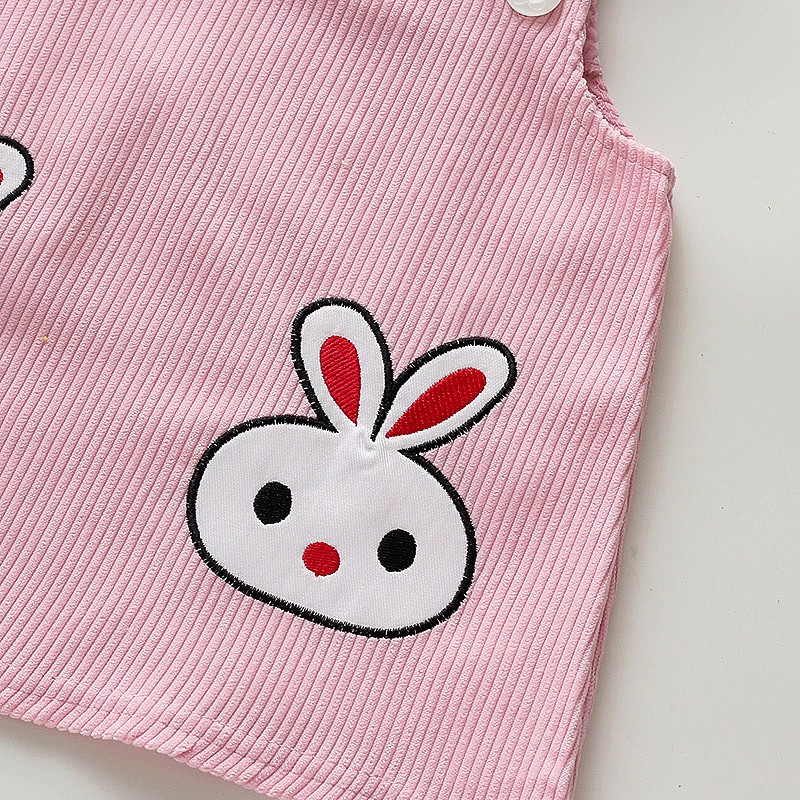 Đầm thời trang in hình thỏ đáng yêu dành cho bé gái