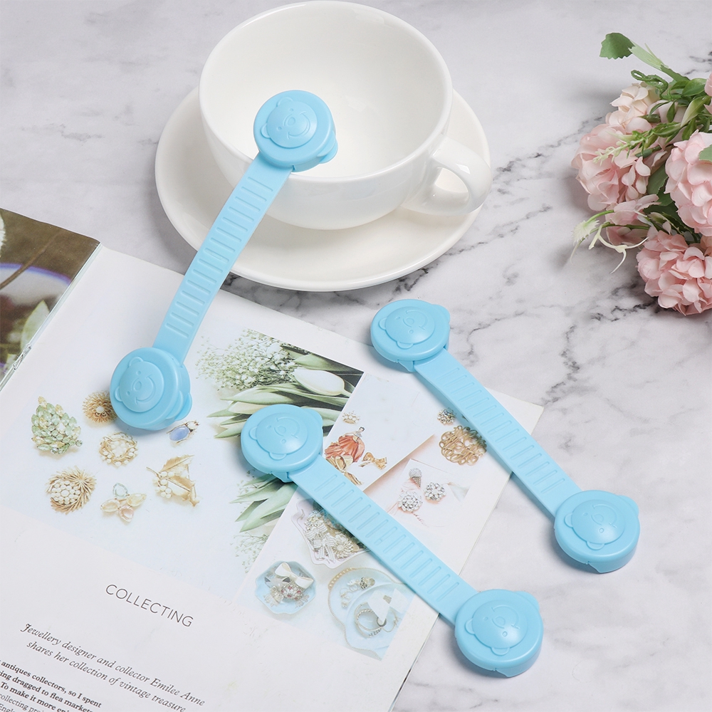 5/10 khóa bằng nhựa gắn cửa tủ lạnh bảo vệ an toàn cho bé